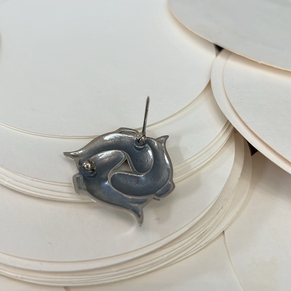 James Avery Sterling silver retired 3 fishes pin brooch - Picture 5 of 7